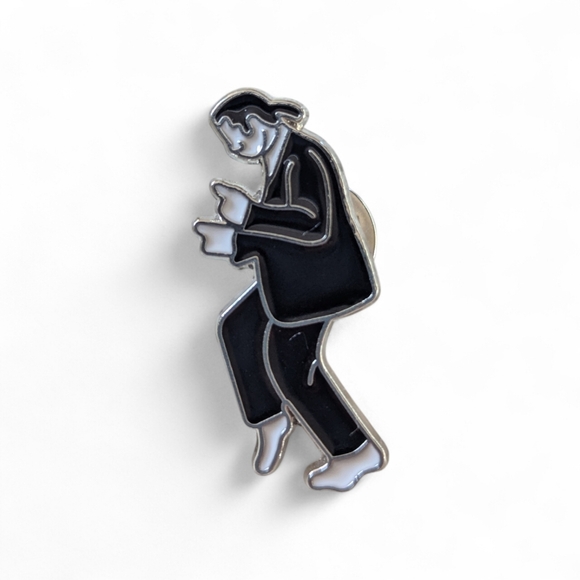 No Label Other - 2 For $10 - Pulp Fiction Retro 90's Dancing Vincent Vega Enamel Pin 1.5"